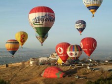 Spanien : Ballongflygning i Granada