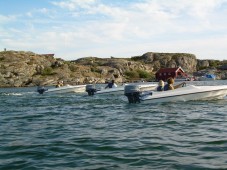 Gokartbåtar för två i Göteborg Marstrand